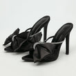 Sandali con tacco nodo a farfalla in seta & cristalli da donna - Sandali ATREND