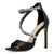 Sandali in pelle PU con fascia in pietre e cerniera da donna ATREND