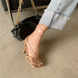 Sandali in rete alla gladiatore da donna - Sandali ATREND