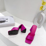 Sandali in seta con tacco pyramid da donna - Sandali ATREND
