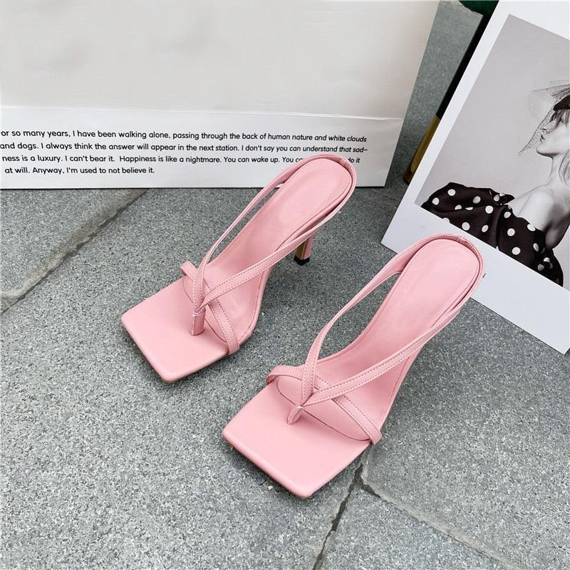 Sandali infradito con tacco stiletto da donna - Sandali ATREND