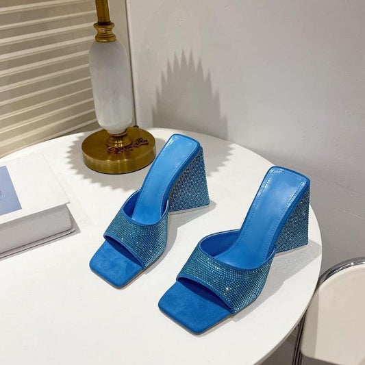 Sandali spuntati Pyramid con cristalli da donna - Sandali ATREND