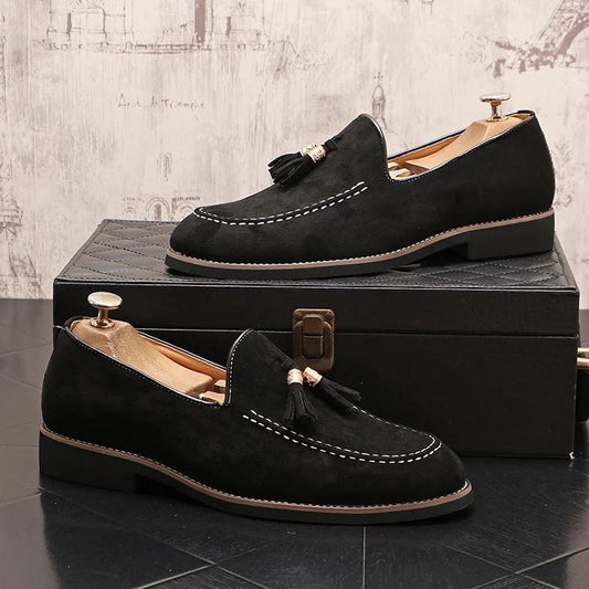 Scarpe eleganti casual in velluto da uomo ATREND