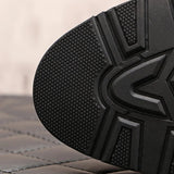 Scarpe eleganti patchwork in pelle PU e velluto da uomo - Scarpe eleganti uomo ATREND