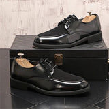 Scarpe eleganti patchwork in pelle PU e velluto da uomo - Scarpe eleganti uomo ATREND