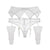 Set 3 pezzi perizoma calze & giarrettiere in pizzo da donna ATREND