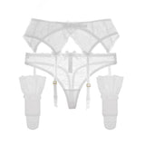 Set 3 pezzi perizoma calze & giarrettiere in pizzo da donna - lingerie ATREND