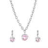 Set collana a catena e orecchini con pietra da donna ATREND