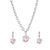 Set collana a catena e orecchini con pietra da donna ATREND