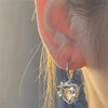 Set collana a catena e orecchini con pietra da donna ATREND