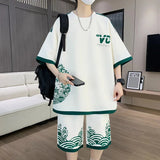 Set coordfinato t - shirt e pantaloncini da uomo ATREND