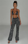 Set coordinato blazer e pantaloni brillantinati da donna ATREND