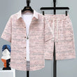Set coordinato camicia a maniche corte e pantaloncini da uomo - set coordinato ATREND