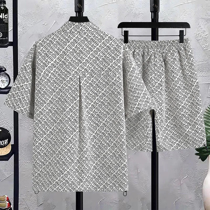Set coordinato camicia a maniche corte e pantaloncini da uomo - Set cooridnato ATREND