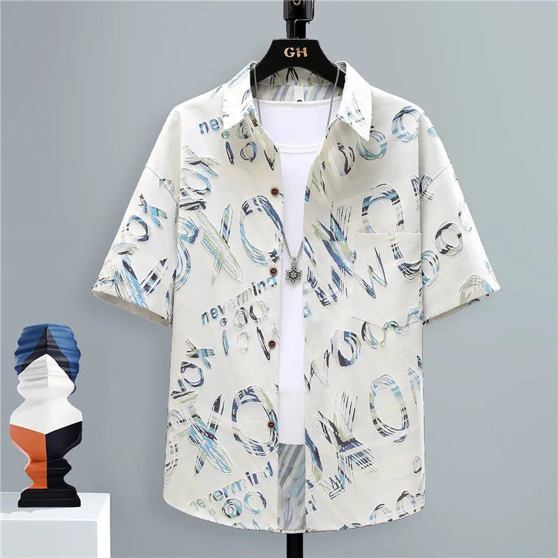 Set coordinato camicia a maniche corte e pantaloncini da uomo - set coordinato ATREND