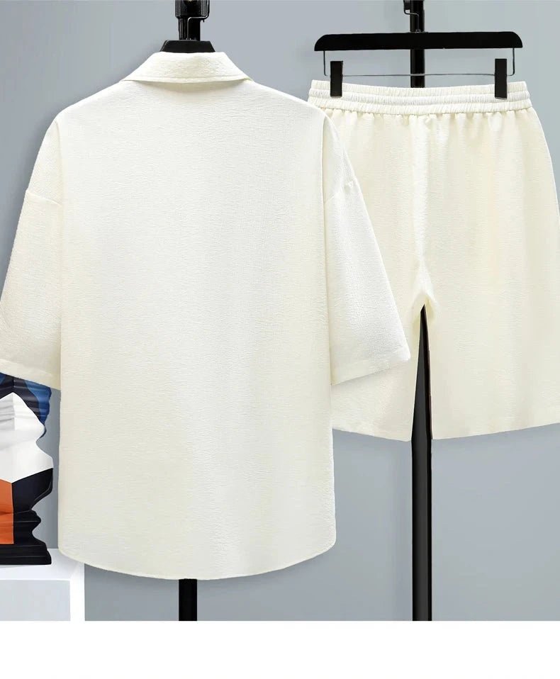 Set coordinato camicia e pantaloncini da uomo ATREND