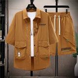 Set coordinato camicia e pantaloncini da uomo ATREND