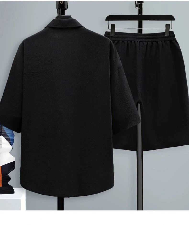 Set coordinato camicia e pantaloncini da uomo ATREND