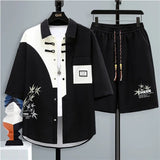 Set coordinato camicia e pantaloncini da uomo ATREND