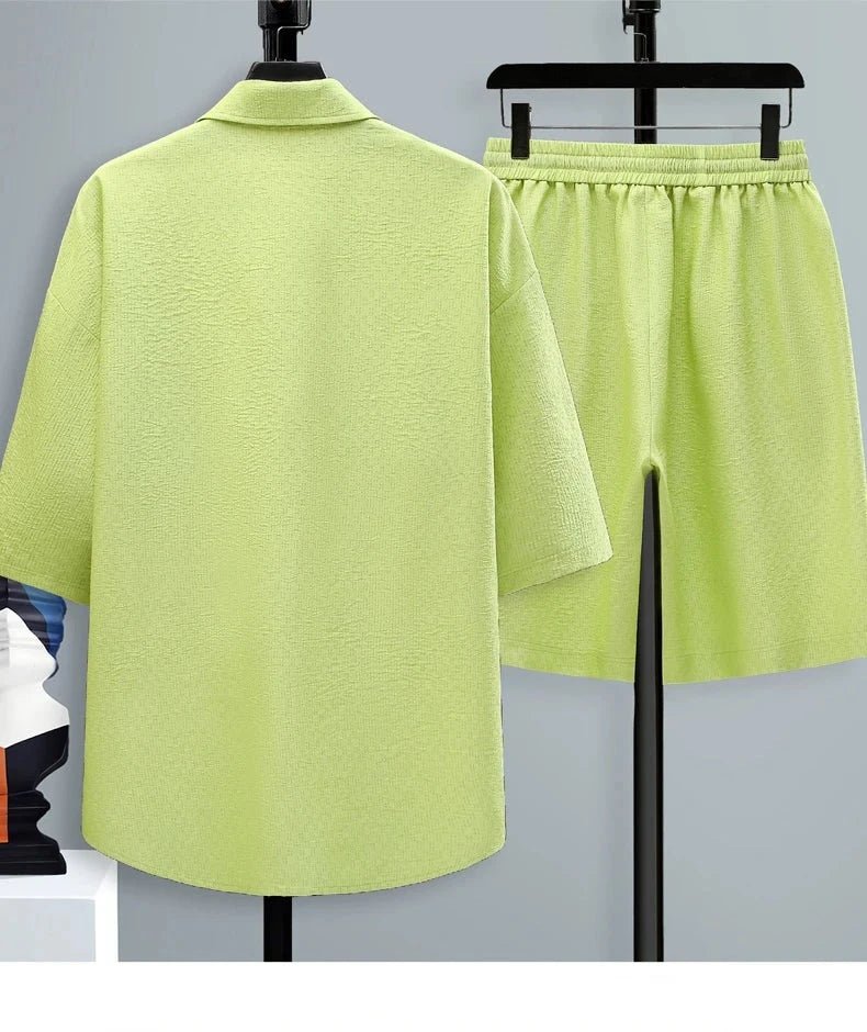 Set coordinato camicia e pantaloncini da uomo ATREND