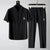 Set coordinato camicia e pantaloni chiusura a lacci da uomo ATREND