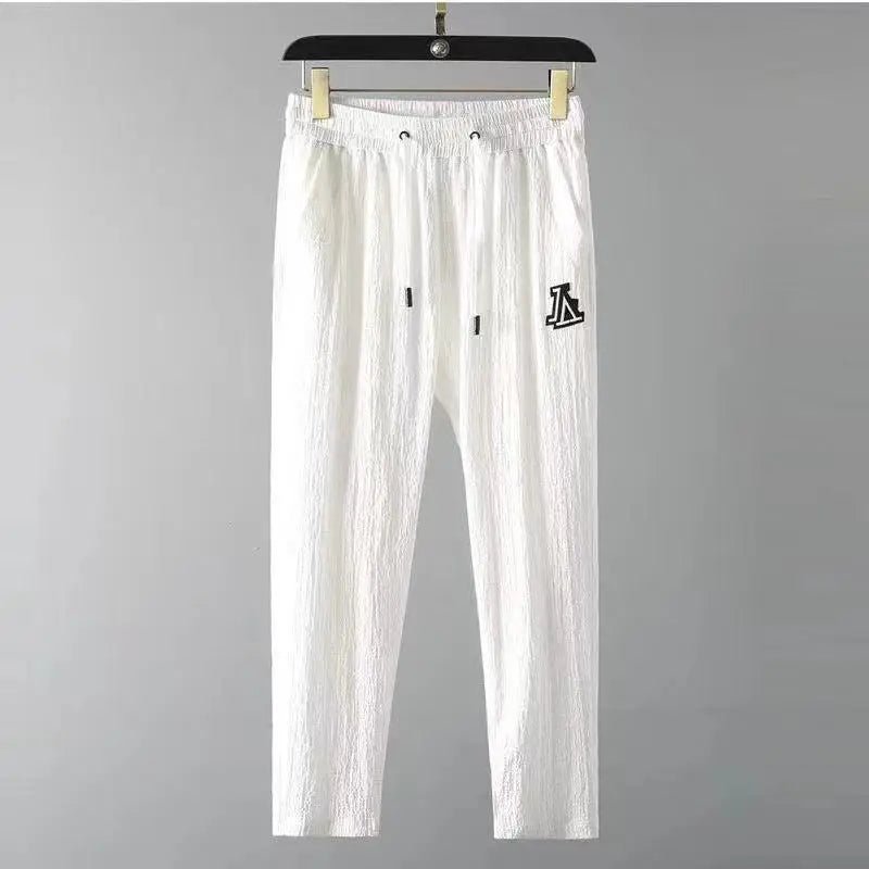 Set coordinato camicia e pantaloni chiusura a lacci da uomo - set coordinato ATREND