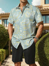 Set coordinato camicia hawaiana floreale e pantaloncini da uomo ATREND