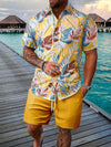 Set coordinato camicia hawaiana floreale e pantaloncini da uomo ATREND