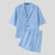 Set coordinato casual blazer e pantaloncini da uomo ATREND