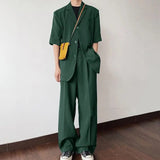 Set coordinato casual camicia e pantaloni da uomo - set coordinato ATREND