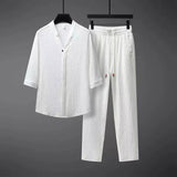 Set coordinato casual camicia e pantaloni da uomo ATREND