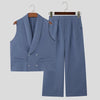 Set coordinato casual gilet e pantaloni da uomo ATREND
