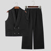 Set coordinato casual gilet e pantaloni da uomo ATREND