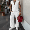 Set coordinato casual gilet e pantaloni da uomo ATREND