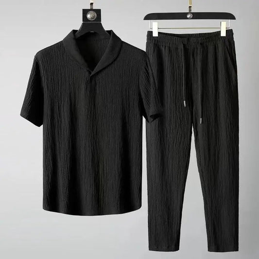 Set coordinato casual t-shirt e pantaloni da uomo - set coordinato ATREND