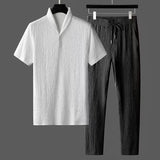 Set coordinato casual t-shirt e pantaloni da uomo - set coordinato ATREND