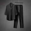 Set coordinato casual t-shirt e pantaloni da uomo ATREND