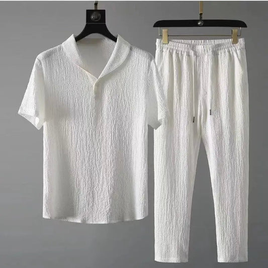 Set coordinato casual t-shirt e pantaloni da uomo - set coordinato ATREND