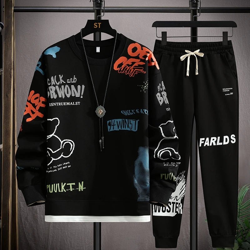 Set coordinato felpa e pantaloni da uomo ATREND