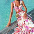 Set coordinato floreale top e gonna plissetatta da donna - Set coordinato ATREND
