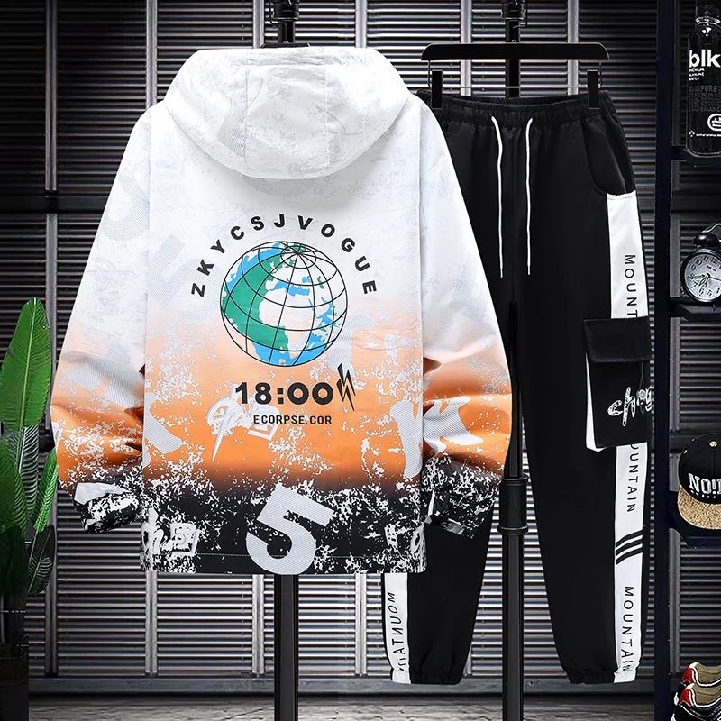Set coordinato giacca bicolore e pantaloni da uomo ATREND