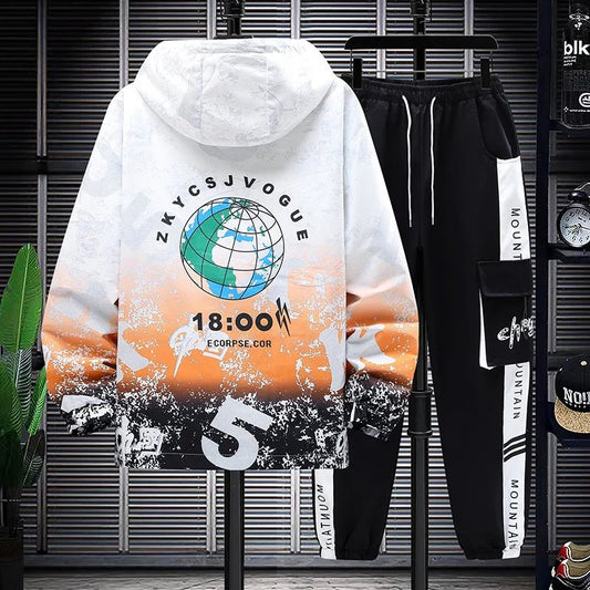 Set coordinato giacca bicolore e pantaloni da uomo ATREND
