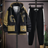 Set coordinato giacca con cappuccio e pantaloni da uomo ATREND