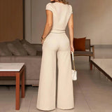 Set coordinato gilet corto e pantaloni larghi da donna - Set coordinato ATREND