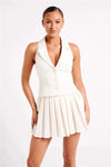 Set coordinato gilet senza maniche e gonna da donna ATREND