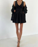 Set coordinato gilet senza maniche e gonna da donna ATREND