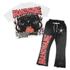 Set coordinato graffiti t-shirt maniche corte e pantaloni da uomo ATREND
