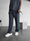 Set coordinato in tinta unita T-shirt senza maniche e pantaloni da uomo ATREND