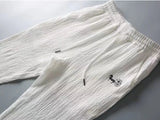 Set coordinato maglietta a maniche corte e pantaloni plisettati da uomo - set coordinato ATREND