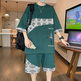 Set coordinato oversize t - shirt e pantaloncini da uomo ATREND